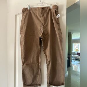 BRAND NEW- 2 Old Navy OGC Chino Cropped Pants Size XL color DARK KHAKI